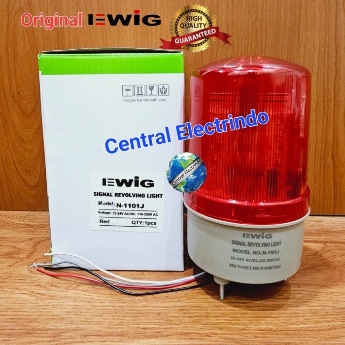 Rotary Lamp LED N1101J (Buzzer) Merah Multivolt/3 Model.