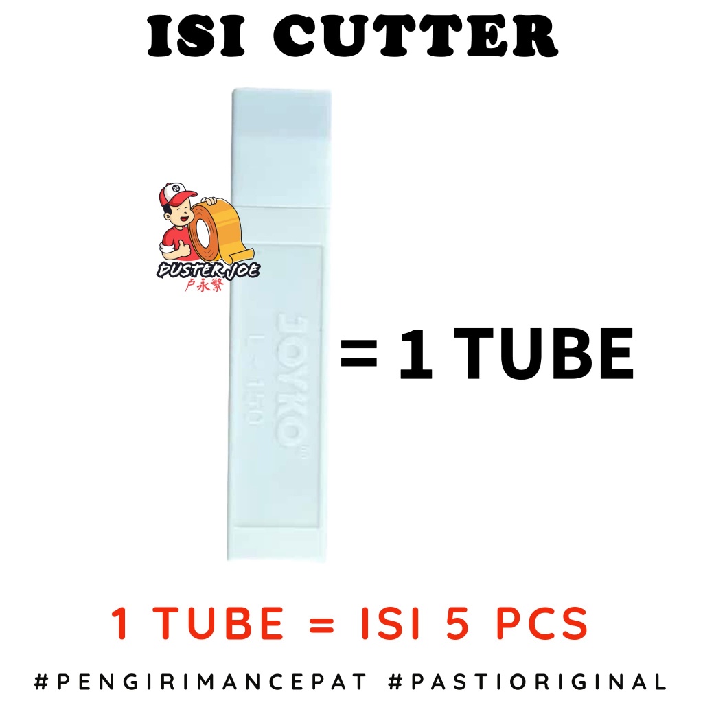 

[PER 1 PACK] isi Cutter Besar Joyko L 150 ( ISI 12 TUBE)