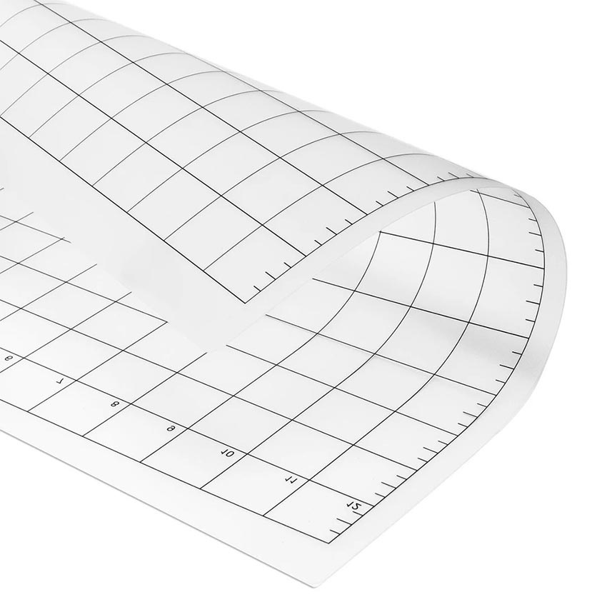 

12"*12" / 24"*12" OLD FOX Replacement Cutting Mat Transparent Adhesive Mat with Measuring Grid for