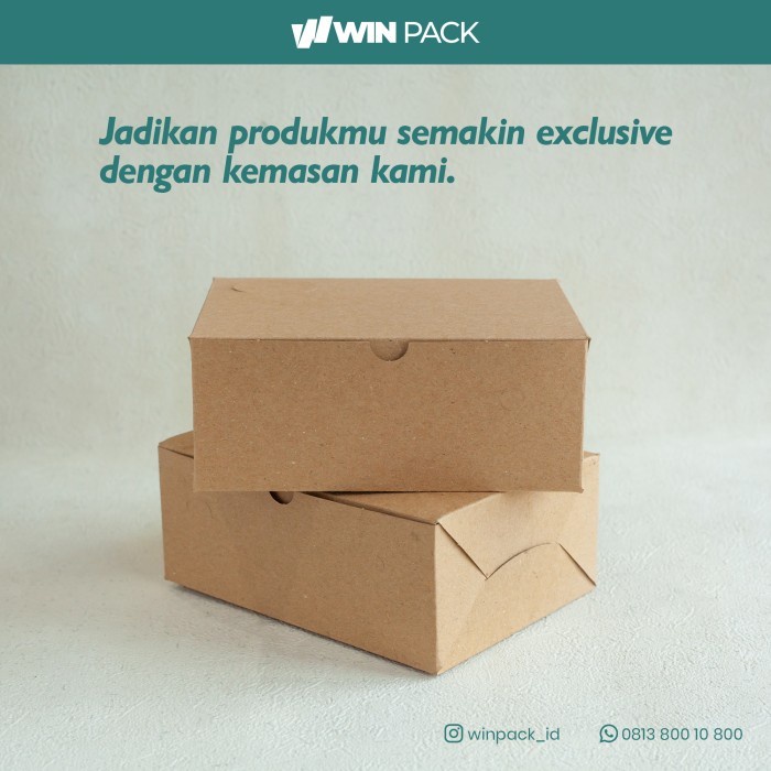 (Good) Snack Box Dus Roti Bakar Box Pisang Bakar Polos Laminasi Size L