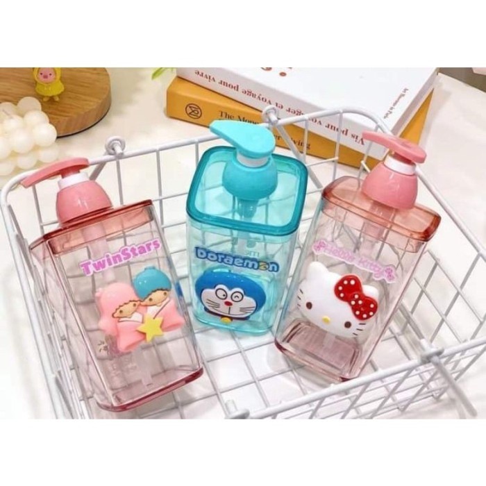 JTTOP PUMP KARAKTER / PUMP BOTOL TEMPAT SABUN CAIR / PUMP HELLO KITTY / PUMP