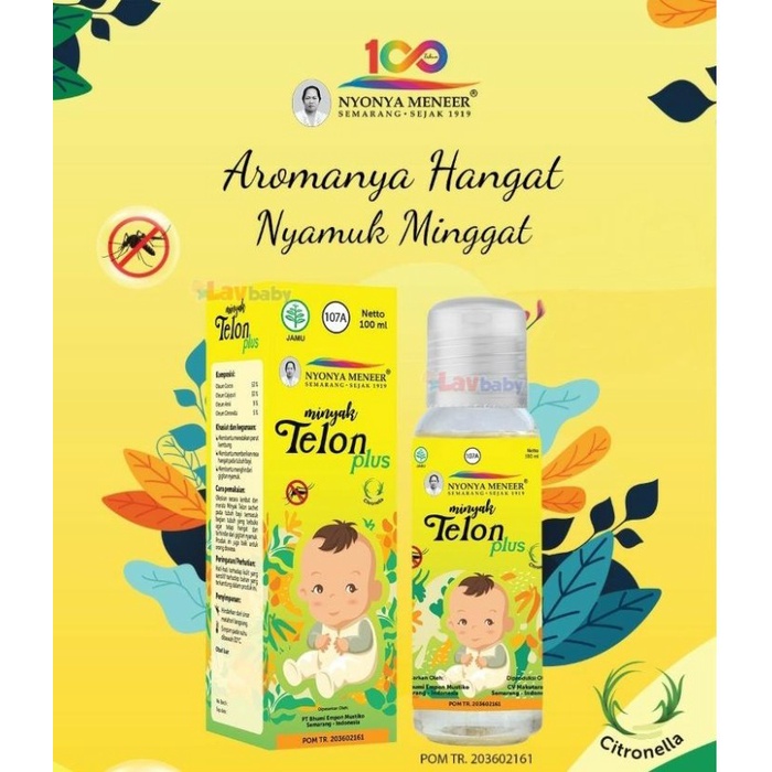 Minyak Telon Nyonya Meneer 100Ml - Asli
