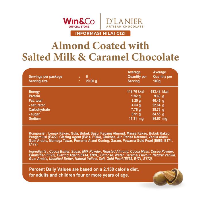 

D'Lanier Chocolate Almond Caramel with Salted Milk Chocolate