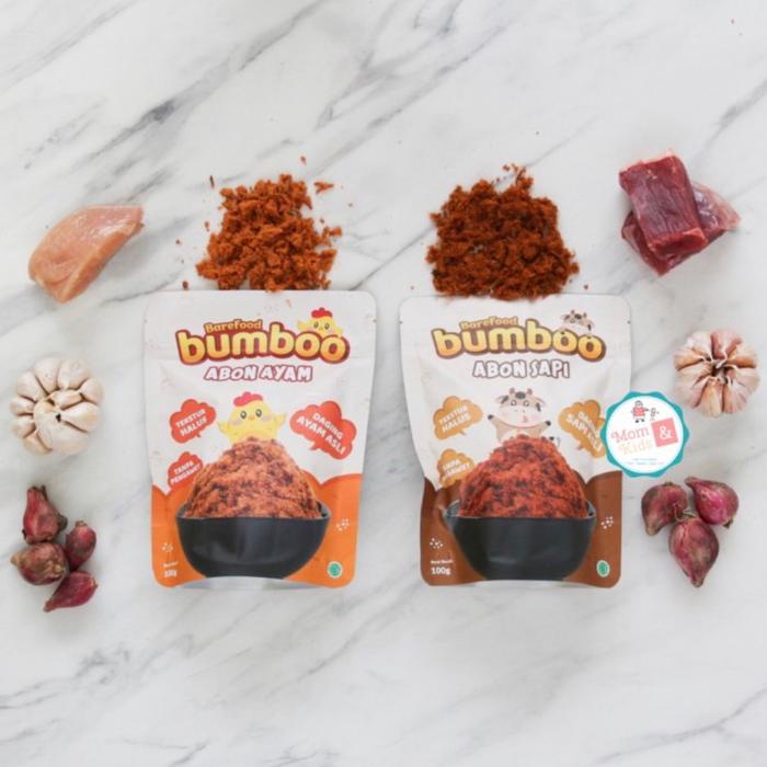 

BAREFood BUMBOO Abon Sapi & Ayam 100gr Makanan MPASI Non MSG