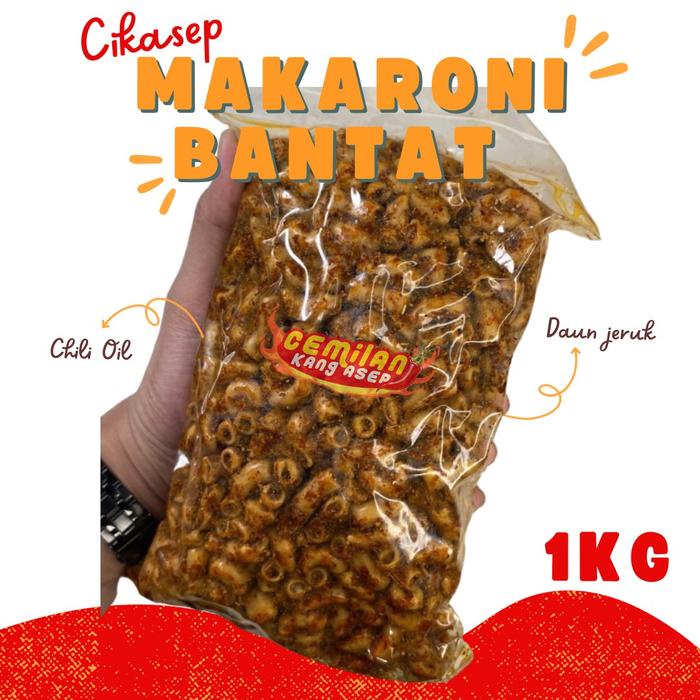 

MAKARONI BANTAT PIPA KANG ASEP 1KG Camilan Bumbu Spesial Daun Jeruk Pedas Food Snacks Cemilan