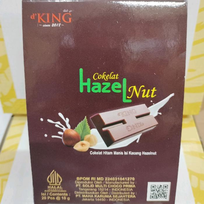 

Cokelat Kacang Hazelnut d'King 1 dus isi 4 Pack