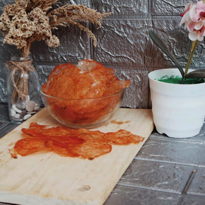 

keripik kaca rasa balado 500g & 1kg keripca paling keriuk balado Snack Kripca Food Merah Kripik