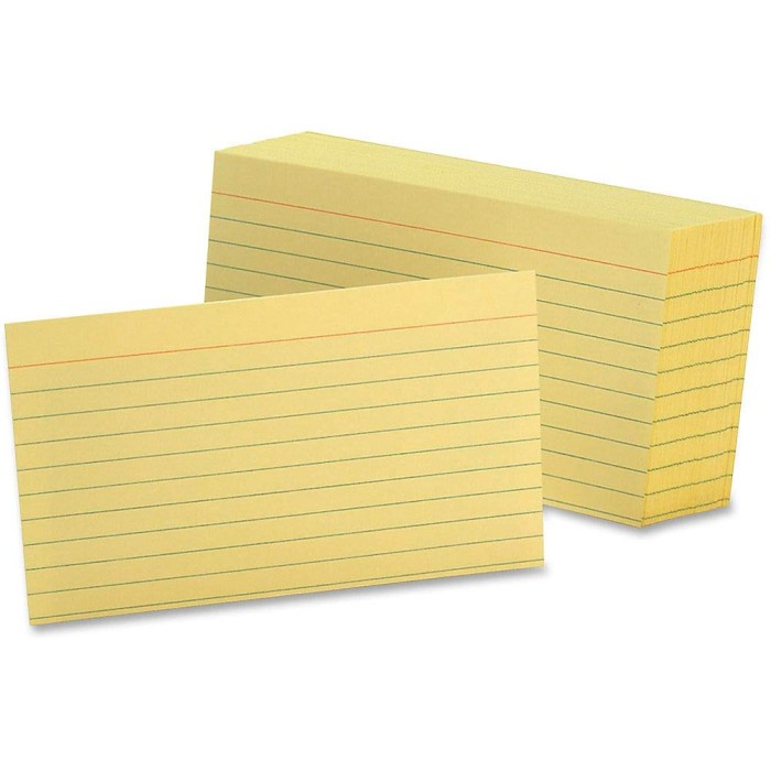 

HJK Oxford Ruled Index Cards 3x5 inch 100 Sheets White 3" x 5" 3"x5
