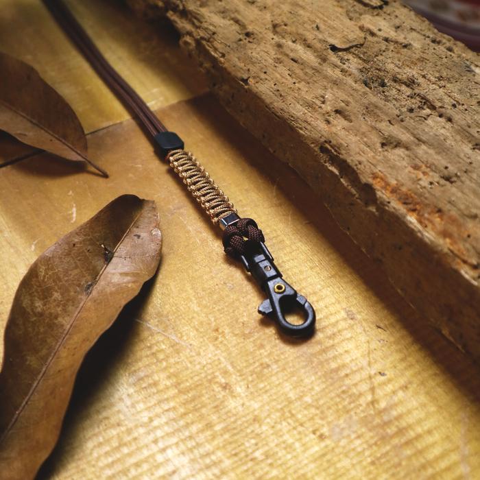 

HJK Lanyard ID Card Tali Paracord 4mm Gantungan Name Tag Kantor Premium Include Card Holder