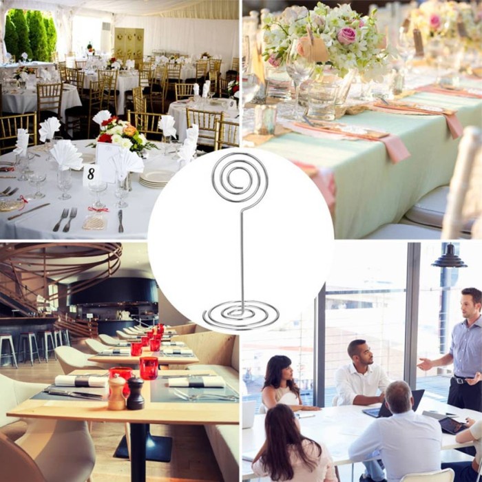 

HJK 10Pc Tiang Nomor Meja atau Photo Card holder - Table Number Menu Stand