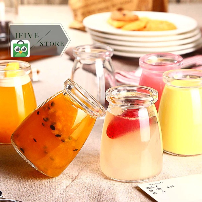 (Good) Pudding Jar Jar Yogurt Botol Toples Kaca Jar Kaca 100ml,150ml,200ml