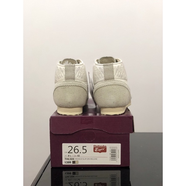 Sepatu Onitsuka Deluxe Mid Runner Isetan High Shinjuku Triple White