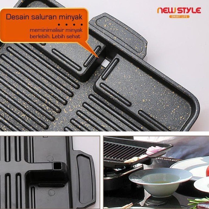 Yakiniku Grill Pan Barberque Grill Pan Alat Pemanggang Bbq / Panggang