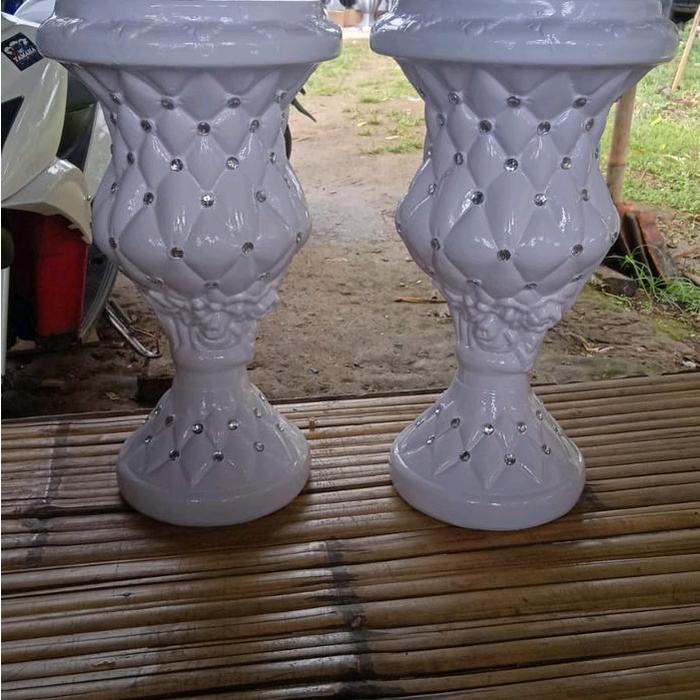 Jual [READY] pot dekorasi Bunga pelaminan dekorasi wedding dan catering