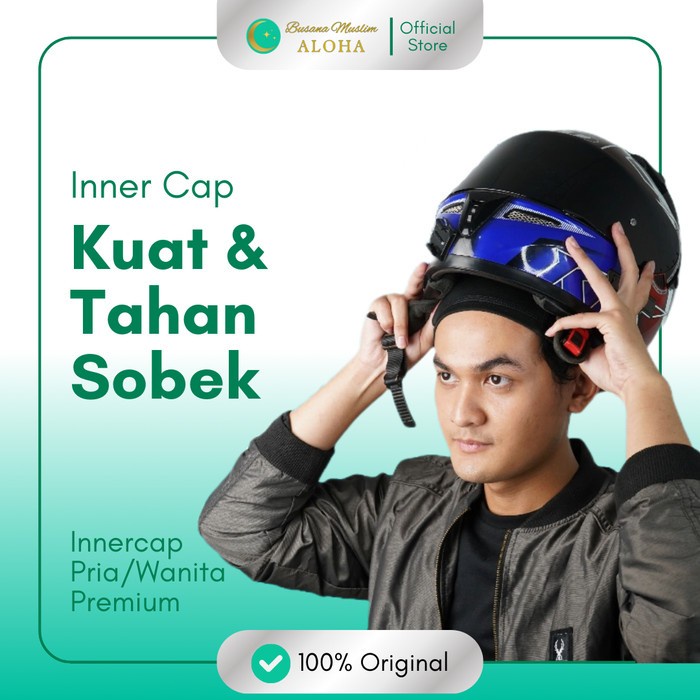 INNER CAP TOPI KUPLUK HELM SEPEDA PELINDUNG KEPALA ALANI