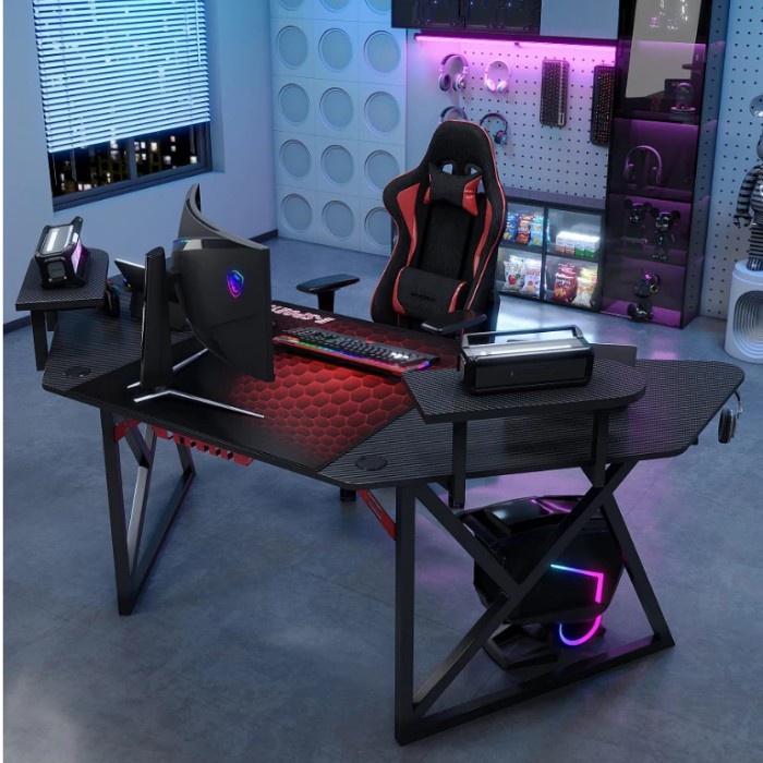 [Good] Meja Gaming Berkualitas / Meja Komputer Besar Premium Rangka Besi