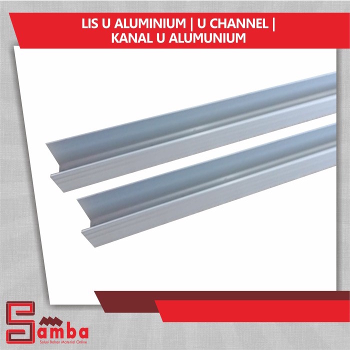 LIS U ALUMINIUM U CHANNEL KANAL U ALUMUNIUM