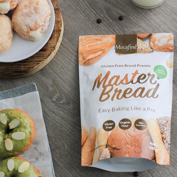 

Mocafine Tepung Roti Gluten Free Master Bread 420gr Rendah Gula Alami Organik Food Baking Bubuk