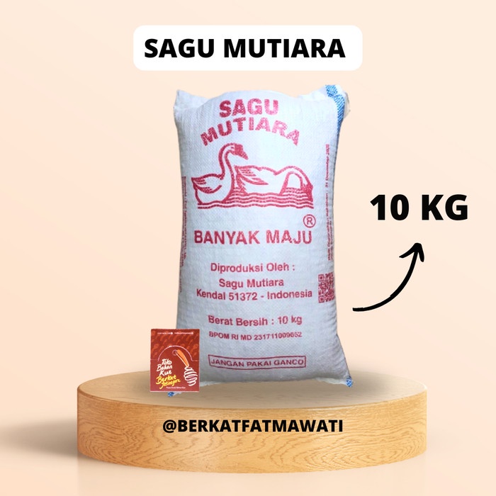 

SAGU MUTIARA CAP ANGSA KEMASAN 10 KG / SAGU MUTIARA / MUTIARA