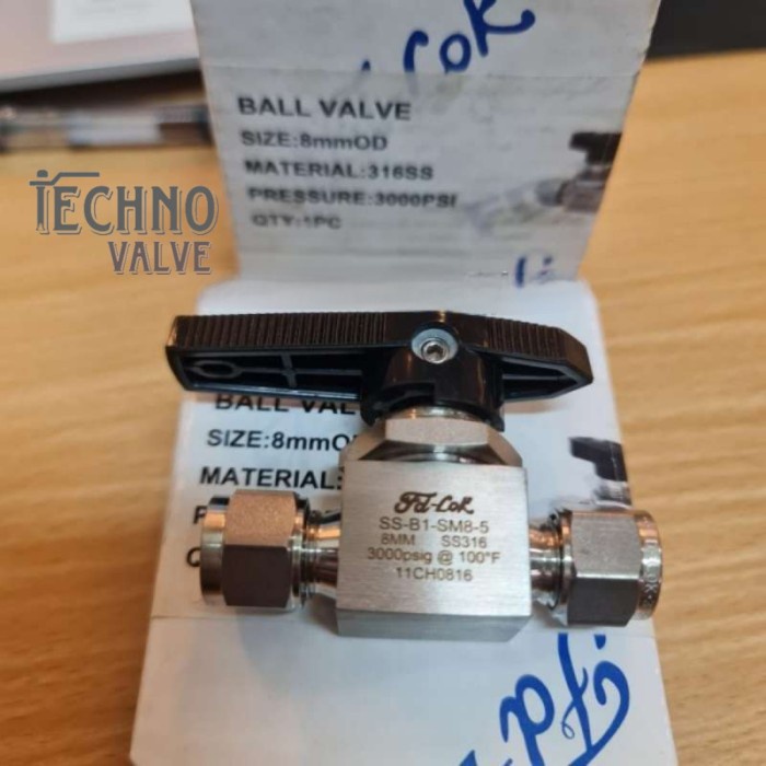 (Good) FD-LOK BALL VALVE TUBING 3000PSI 12MM STAINLESS STEEL 316