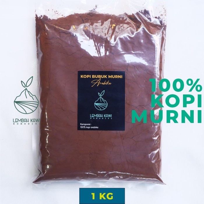 (Good) KOPI BUBUK MURNI ARABIKA 1 KG KOPI HITAM ASLI BERKUALITAS
