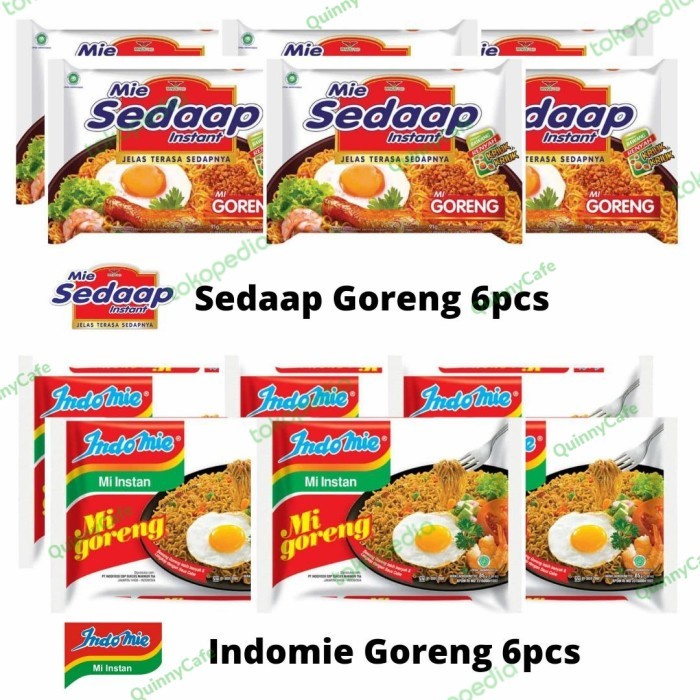 

(Good) Bundling Indomie Goreng 85gr & Mie Sedaap Goreng 90gr