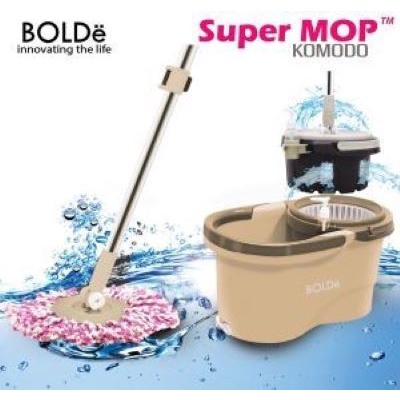 *Ready* Bolde Super Mop Komodo 6 Liter Spin Mop Pengering Bisa Dilepas Bolde