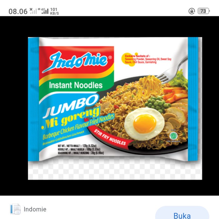 

(Good) indomie goreng jumbo ayam panggang @ 127g