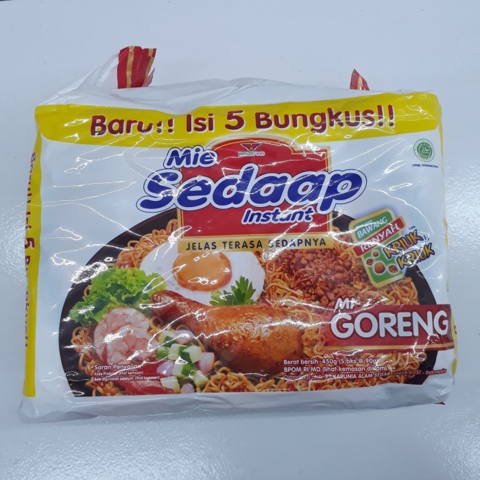 

(Good) sedaap mie goreng 90gr isi 5pcs