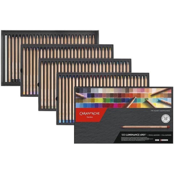 

CARAN D'ACHE LUMINANCE 100 COLORED PENCIL SETS