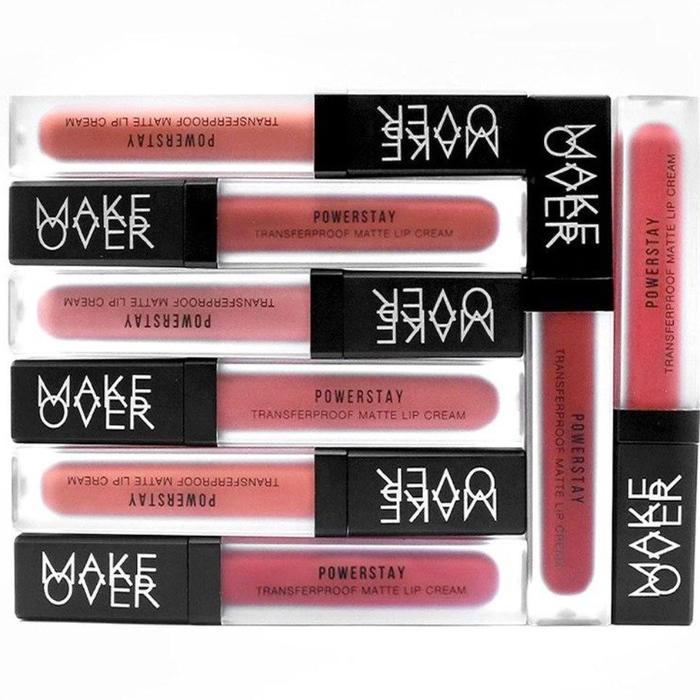 MAKE OVER TRANSFERPROOF MATTE LIPCREAM MAKEOVER LIP CREAM MATTE LIPSTIK CAIR
