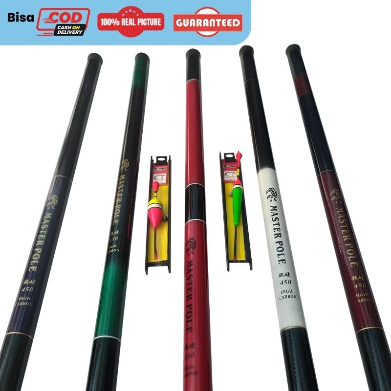 {{ Joran Tegek Goldfish Fullset Size 2,7M - 7,2M Biru Putih Fishing Rod Murah Ringan Ready }}