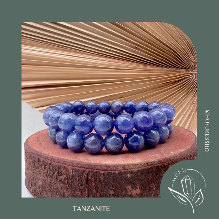 Gelang Batu Tanzanite Natural Crystal Bracelet