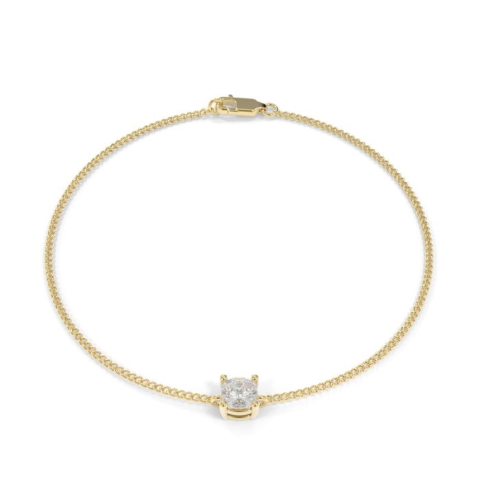 IGI / GIA Diamond Bracelet - 18K Gold . Lab Grown CVD / HPHT