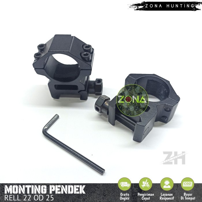 TERMURAH MONTING PENDEK RELL 22 OD 25 MOUNTING TELESKOP REL 22 OD 25 PRESISI