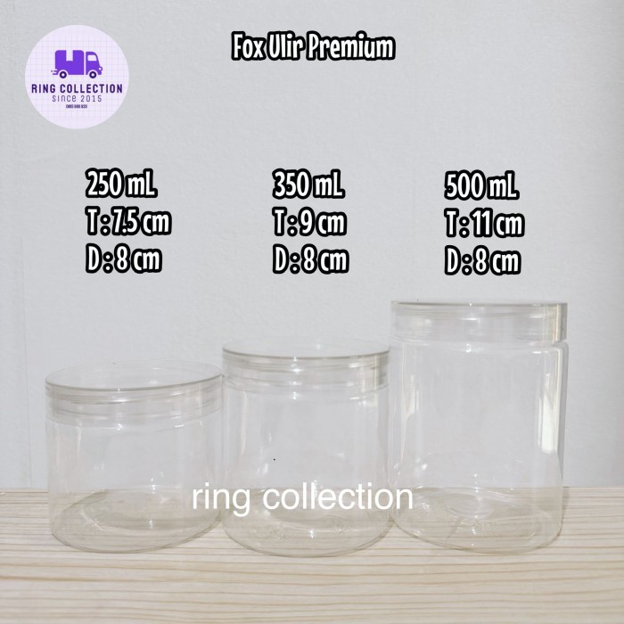 (Good) Toples JAR FOX ULIR 250-350 ml jar kue kering toples kue kering prom