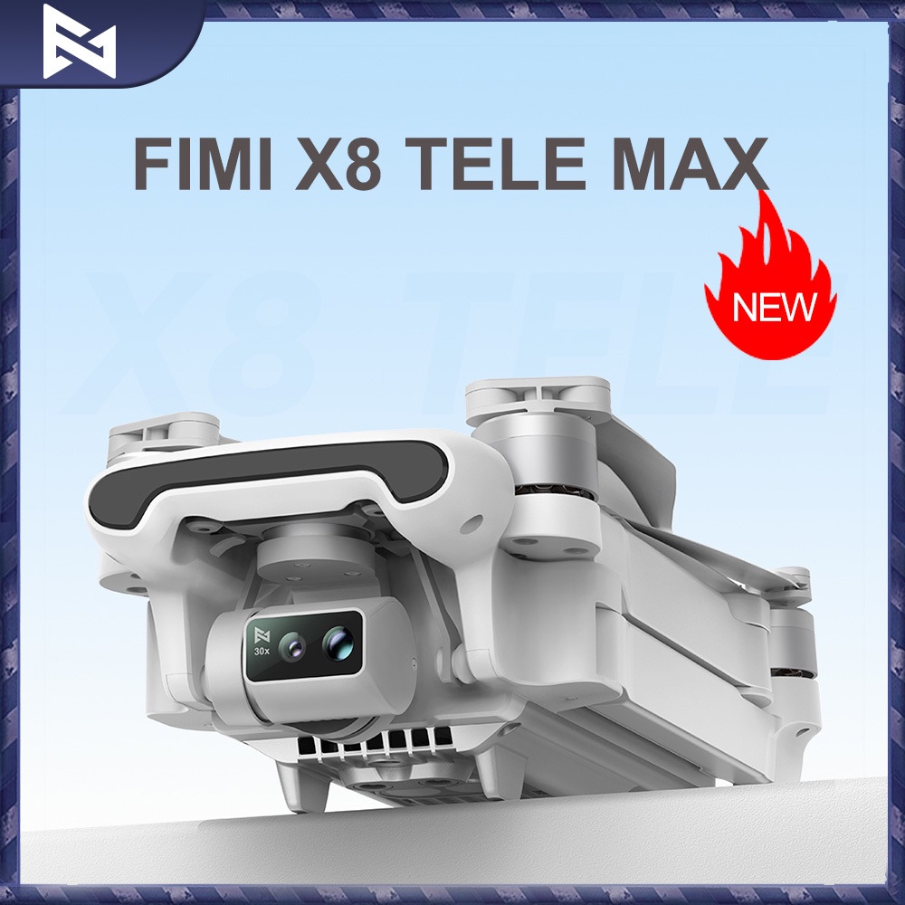 Fimi X8 Tele Max Drone 4K Professional Hdr 48Mp 3-Axis Gimbal Camera Drone Professional Gps 20Km Rc