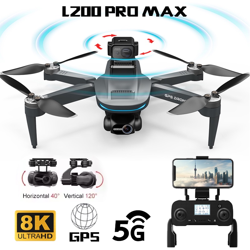 Lyzrc L200 Pro Max Gps Drone 2-Axis Ptz Anti-Shake 4K Hd Camera 360 Obstacle Avoidance Quadcopter 5G