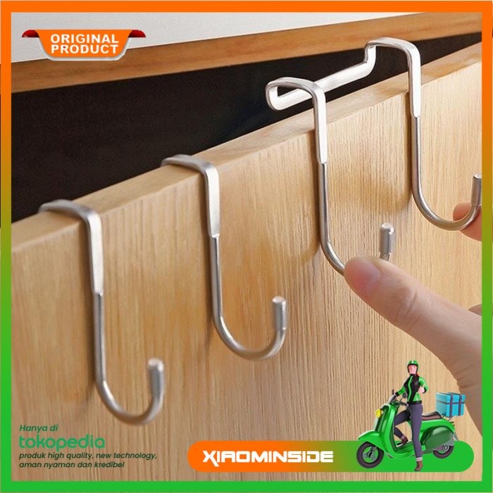 Gantungan Stainless Hook Bentuk S - Kitchen Laci Pintu Double Hook
