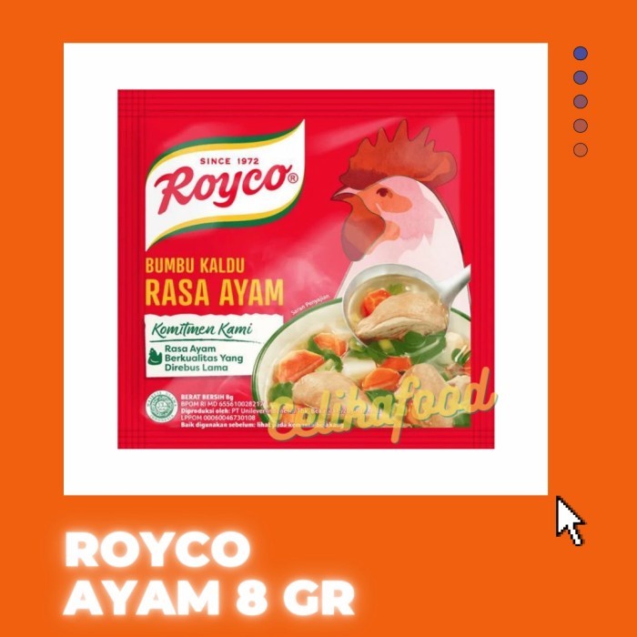 

(Best) Royco Bumbu Kaldu Rasa Ayam 80 gr 1 Pcs Royko Penyedap MSG