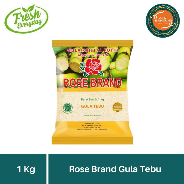 

(Best) Rose Brand GULA TEBU Putih 1 kg Gula Pasir Kristal Putih Pack KUNING