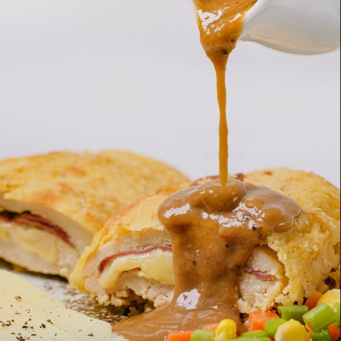 

(Good) Grilled Chicken N` Oat Cordon Bleu (NOT FRIED). HEALTHY DIET CATERING