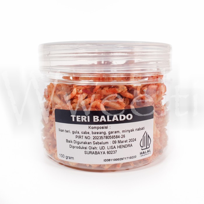 

(Good) Lisa Hwan Teri Nasi Balado Teri Medan Pedas Siap Makan 100gr