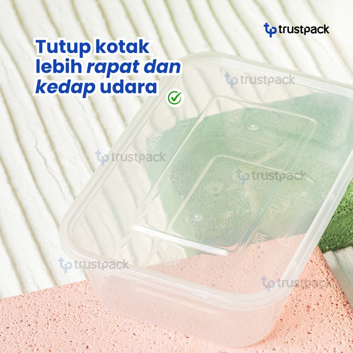 (Best) Kotak Makan 650 ml Tempat Box Nasi Microwave Thinwall Food Container
