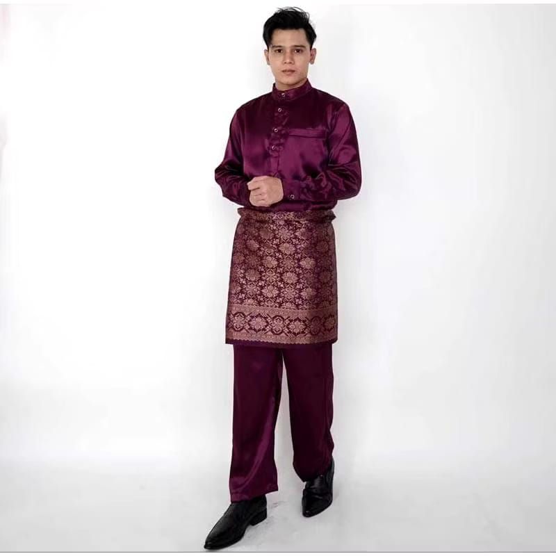 PROMO TERBARU Setelan Baju Kurung Pria Teluk Belanga // Baju Melayu Pria // Baju Kurung Laki Laki