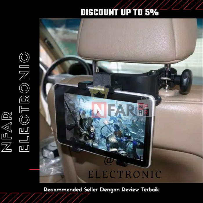 Jt Top Car Holder Mobil Khusus Buat Jok Mobil Tablet 7 Inch - 10 Inch