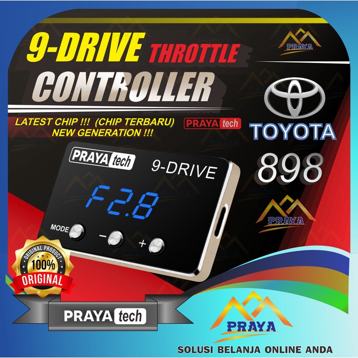 Prayatech 9 Drive Throttle Controller Piggyback Toyota 898 Remap Ecu