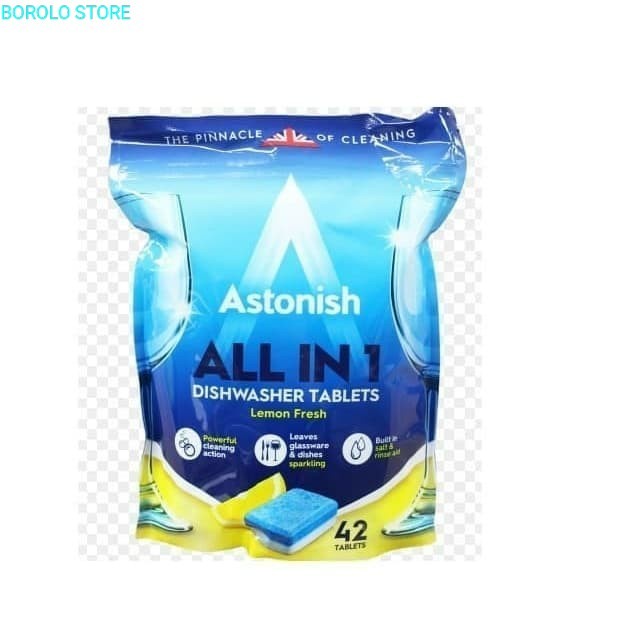 JTTOP" ASTONISH PEMBERSIH GELAS PIRING 42 TABLET DISHWASHER TABLET