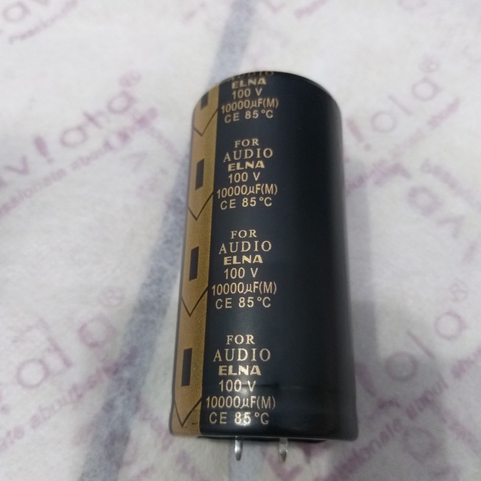 CAPASITOR KAPASITOR ELCO 10000UF 100V AUDIO ELNA ORIGINAL