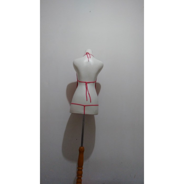 L-1650 - Lingerie Rose Red Teddy High Quality